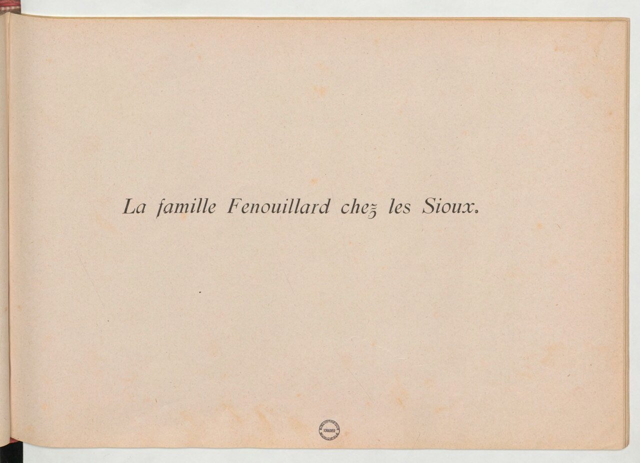 Gia đình Fenouillard, Ở xứ người Sioux, trang 1