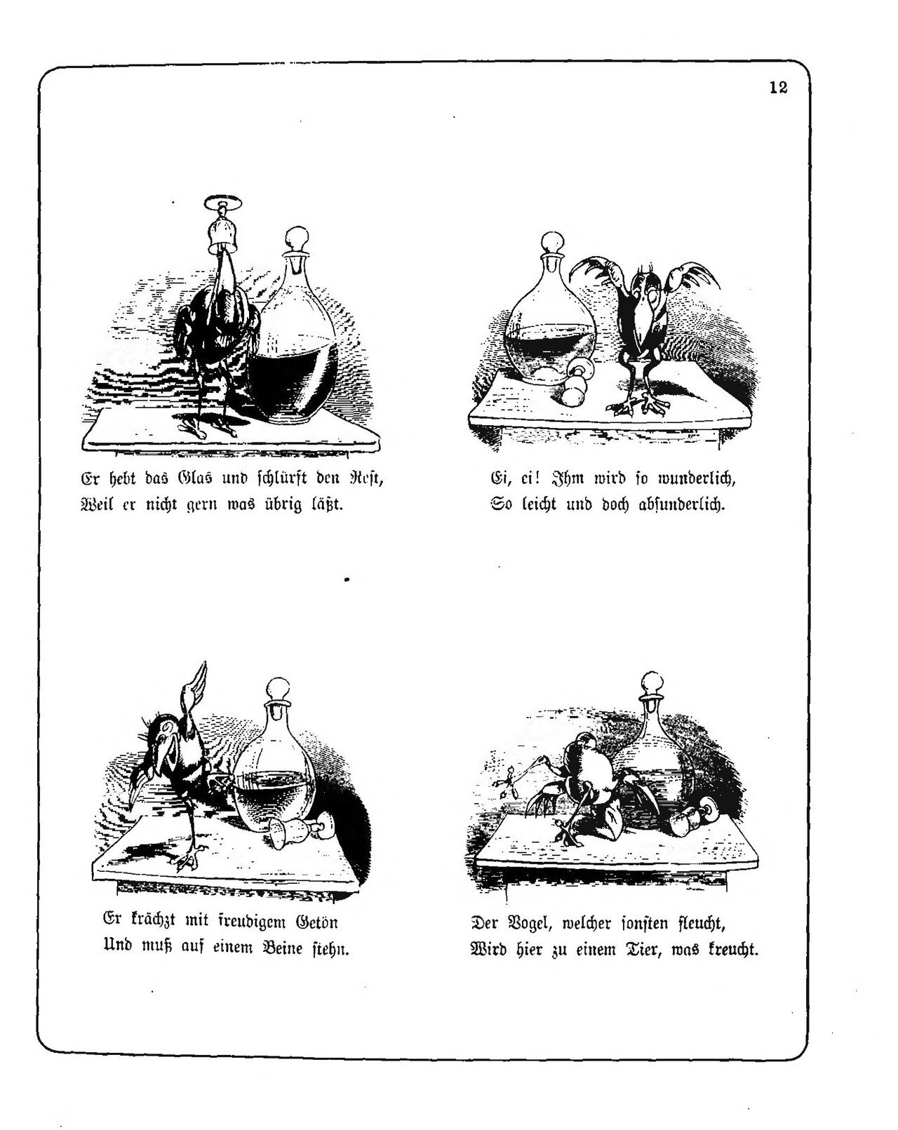 Hans Huckebein, con quạ xui xẻo, Hans Huckebein, con quạ xui xẻo, trang 11