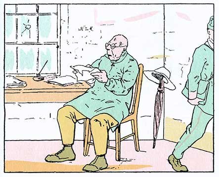 Những trò tếu của sapeur Camember, Đôi lời của ông quân y, trang 1