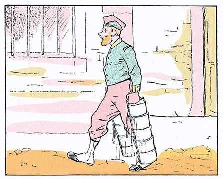 Những trò tếu của sapeur Camember, Camember cúi đầu trước kỷ luật quân đội, trang 3