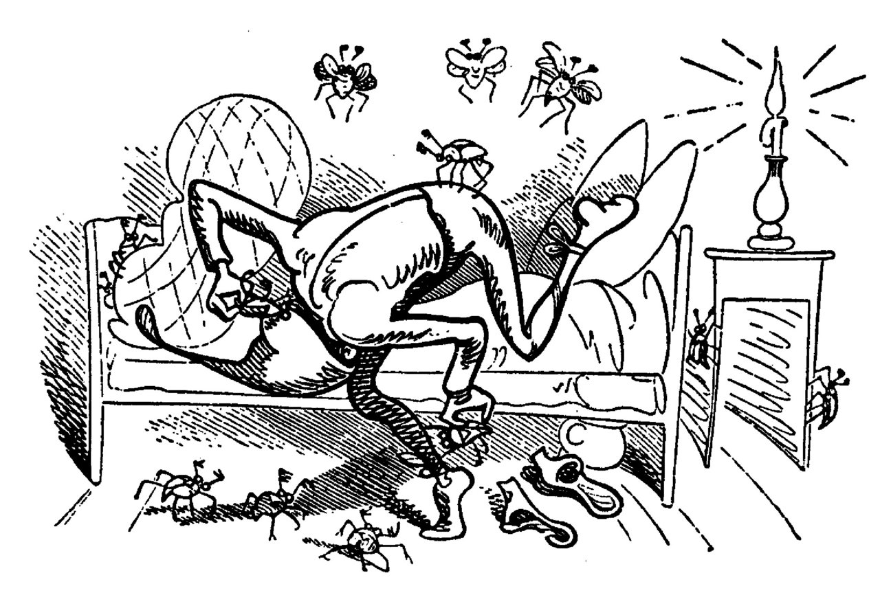 Max và Moritz, Trò nghịch thứ năm: chú Fritz và lũ bọ hung, trang 11