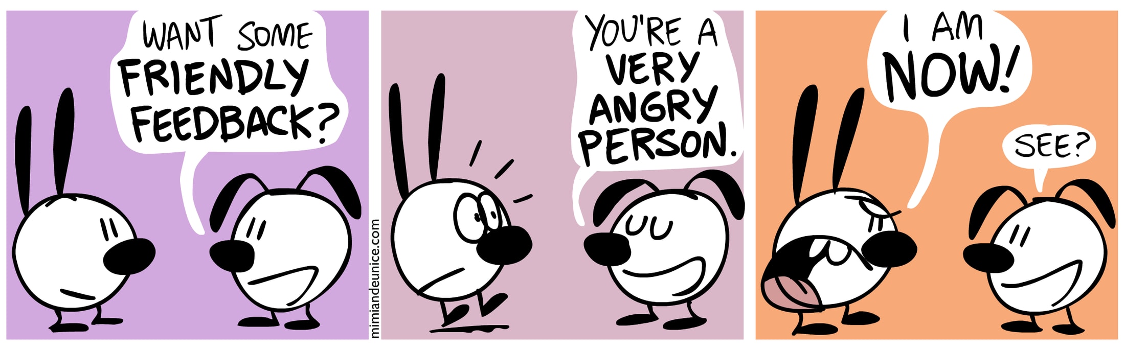 Mimi & Eunice — Angry Person, trang 47/50, bản gốc tiếng Anh